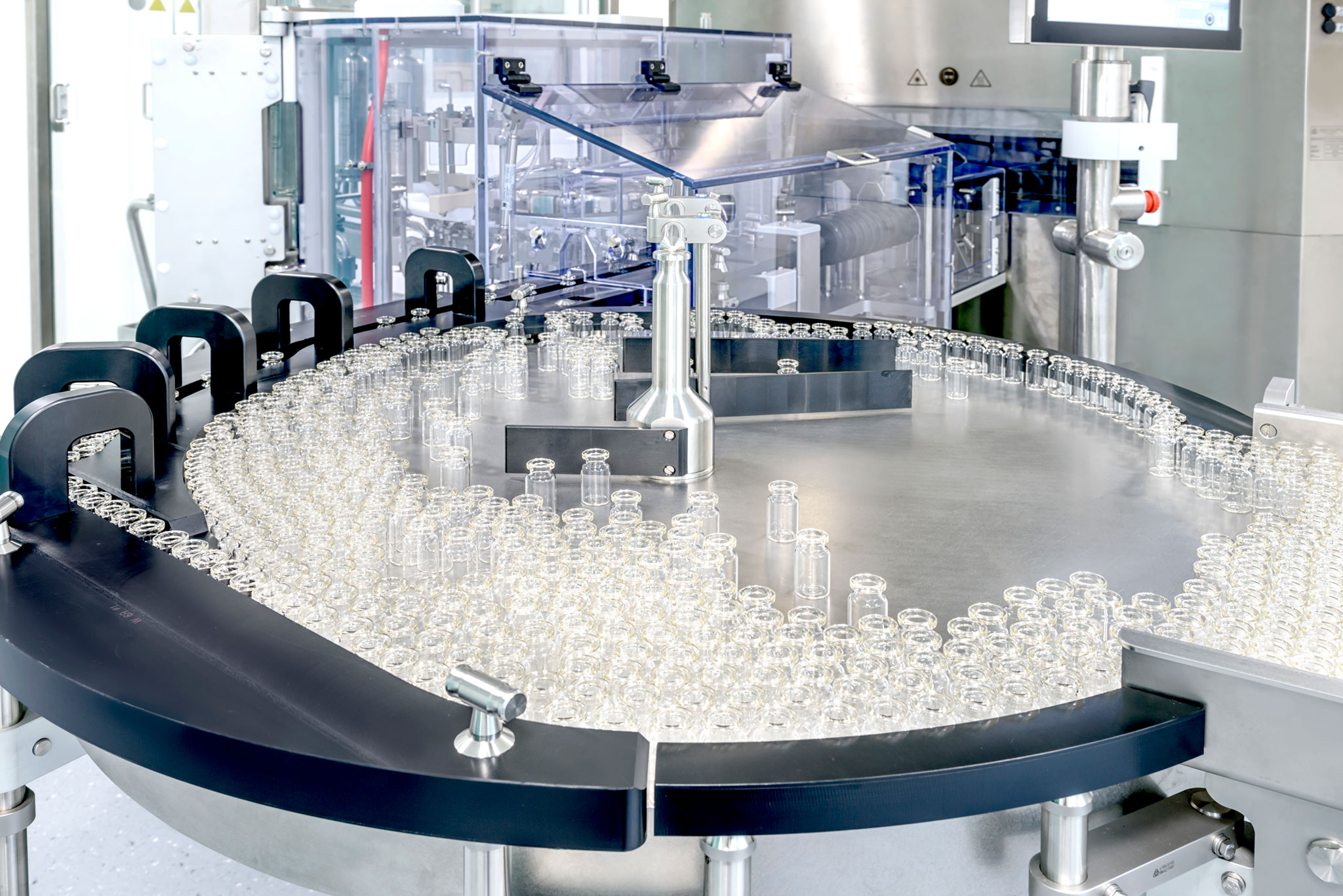 GMP certification for new large scale filling line